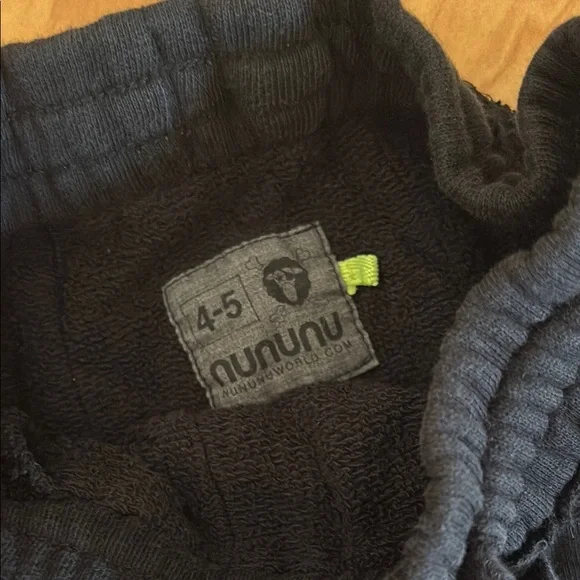 Nununu Kids Black Casual Shorts - Picture 4 of 5